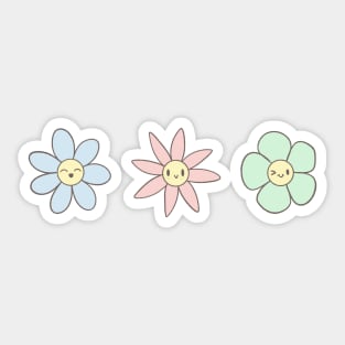 Happy Flowers Sticker